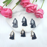 10pcs Japanese Anime Character Earring DIY Keychain Necklace Pendant