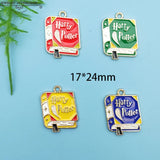 10pcs Magic Academy Book Charms Enamel DIY Earring Keychain Necklace