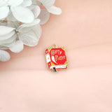 10pcs Magic Academy Book Charms Enamel DIY Earring Keychain Necklace