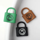 10pcs Alloy Drip Smile Charms Lock Pendant DIY Jewelry Making