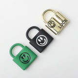 10pcs Alloy Drip Smile Charms Lock Pendant DIY Jewelry Making