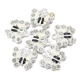 10pcs Alloy Butterfly Pendant Drill Colorful Charms DIY Jewelry Making