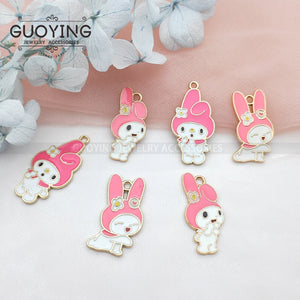 10pcs Alloy Dripping Charm Earrings Pendant DIY Bracelet Necklace Jewelry Access