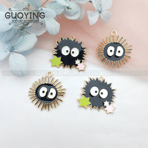 10pcs Anime Briquettes Earrings DIY Necklace Pendant Accessories