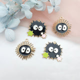 10pcs Alloy Anime Briquettes Earrings DIY Keychain Necklace Pendant