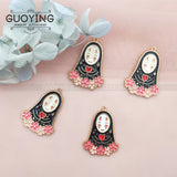 10pcs Anime Character Charm Pendant DIY Jewelry Making Keychain Alloy Dripping