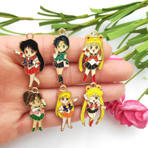 10pcs Alloy Dripping Charm Pendant Necklace Keychain Pendant Earrings DIY