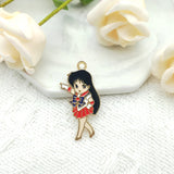 10pcs Alloy Dripping Charm Pendant Necklace Keychain Pendant Earrings DIY