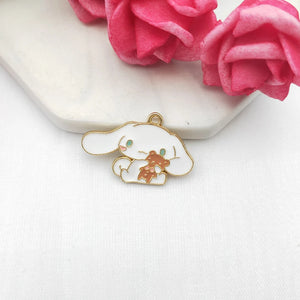 10pcs Alloy Cartoon Animal Charm Pendant Earrings DIY Accessories