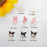 10pcs Alloy Cartoon Animal Charm Pendant Earrings DIY Accessories