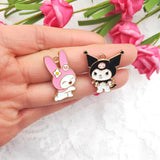 10pcs Alloy Cartoon Animal Charm Pendant Earrings DIY Accessories