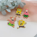 10pcs Cartoon Pendant Necklace Keychain Earrings DIY