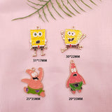 10pcs Cartoon Animation Pendant Necklace Keychain Earrings DIY Set