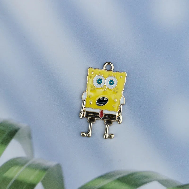 10pcs Cartoon Pendant Necklace Keychain Earrings DIY