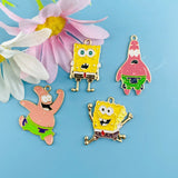 10pcs Cartoon Pendant Necklace Keychain Earrings DIY