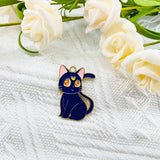 10pcs Moon Cat Amulet Earrings DIY Charm Keychain Jewelry