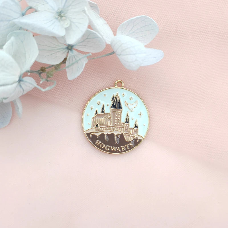 10pcs Cartoon Castle Earrings DIY Jewelry Accessories