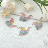 10pcs Elephant Enamel Charm Pendant DIY Keychain Necklace Anime Charms