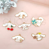 10pcs Alloy Enamel Charm Earrings Pendant Accessories DIY Cartoon Animal Charm