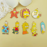 10pcs Anime Pendant Charm DIY Jewelry Necklace Keychain