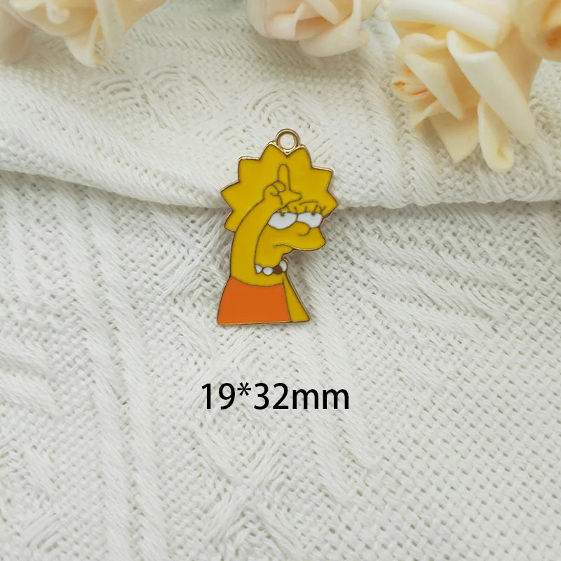 10pcs Anime Pendant Charm DIY Jewelry Necklace Keychain