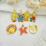 10pcs Anime Pendant Charm DIY Jewelry Necklace Keychain