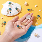 10pcs Enamel Shell Charms for Women Jewelry Dangle Earrings Necklace Bracelet
