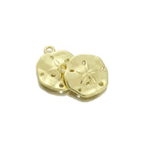 10pcs Alloy Irregular Round Charms Flower Pendant DIY Jewelry Making