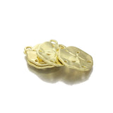 10pcs Alloy Irregular Round Charms Flower Pendant DIY Jewelry Making
