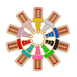 10pcs Alloy Lotion Charms for DIY Jewelry Making