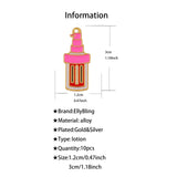 10pcs Alloy Lotion Charms for DIY Jewelry Making