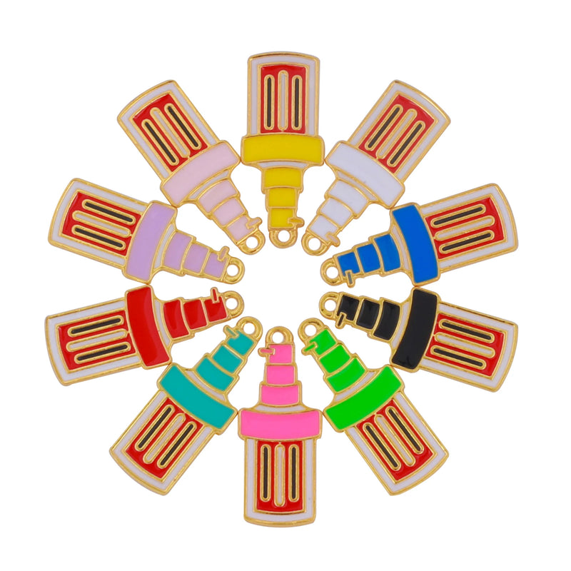 10pcs Alloy Lotion Charms for DIY Jewelry Making