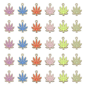 10pcs Maple Leaves Charms for DIY Necklace Jewelry Making