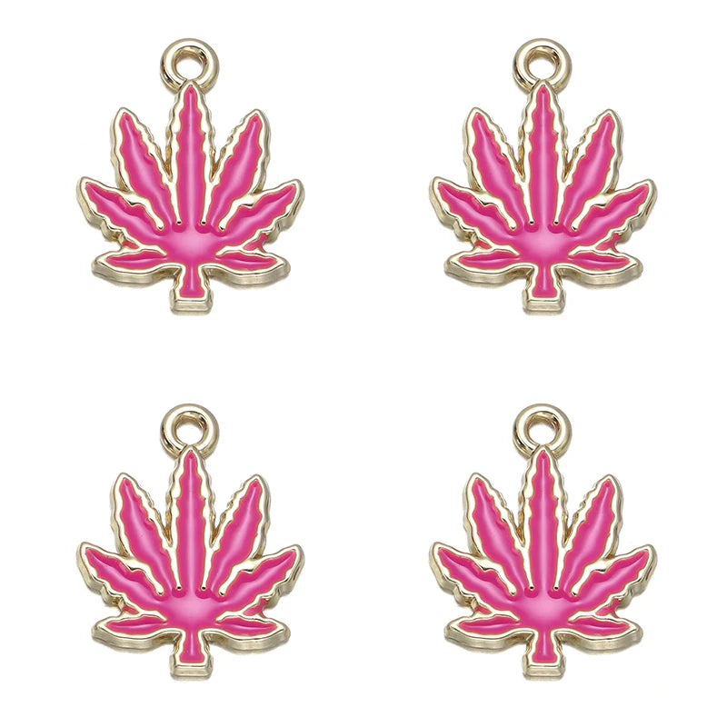 10pcs Maple Leaves Charms for DIY Necklace Jewelry Making