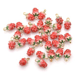 10pcs Strawberry Charms for Jewelry Making DIY