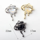 10pcs Resin Heart Shape Pendant Earring Necklace Bracelet Jewelry DIY
