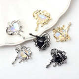 10pcs Resin Heart Shape Pendant Earring Necklace Bracelet Jewelry DIY