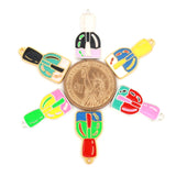 10pcs Alloy Nail Polish Charms for DIY Jewelry Making