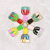 10pcs Alloy Nail Polish Charms for DIY Jewelry Making