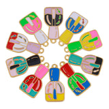 10pcs Alloy Nail Polish Charms for DIY Jewelry Making