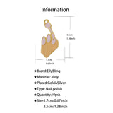 10pcs Alloy Nail Polish Charms for DIY Jewelry Making