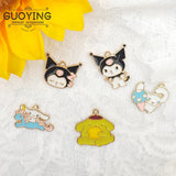 10pcs Anime Pendant Earrings DIY Jewelry Enamel Charms