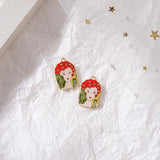10pcs Girl Pendant Alloy Charms for DIY Jewelry Making