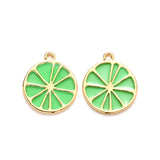10pcs Epoxy Resin Fruit Charms Lemon Jewelry Making DIY Bracelet