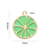 10pcs Epoxy Resin Fruit Charms Lemon Jewelry Making DIY Bracelet