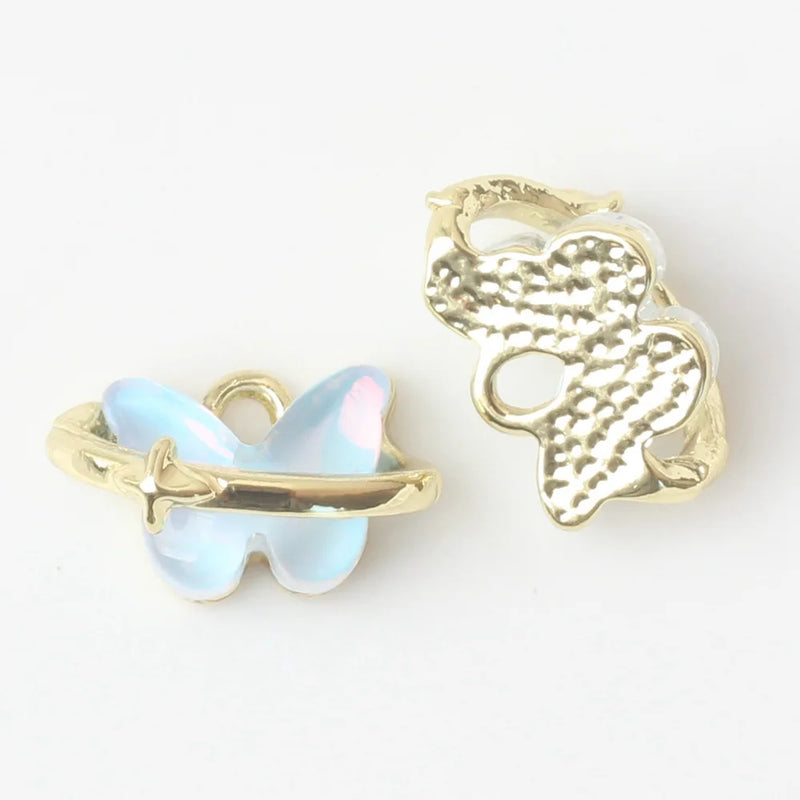 10pcs Alloy Butterfly Pendant Charms for DIY Earrings Necklace