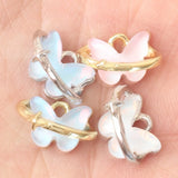 10pcs Alloy Butterfly Pendant Charms for DIY Earrings Necklace
