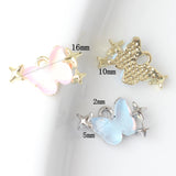 10pcs Alloy Butterfly Pendant Charms for DIY Earrings Necklace