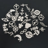 10pcs Angel Girl Stainless Steel Charm for DIY Bracelet Necklace