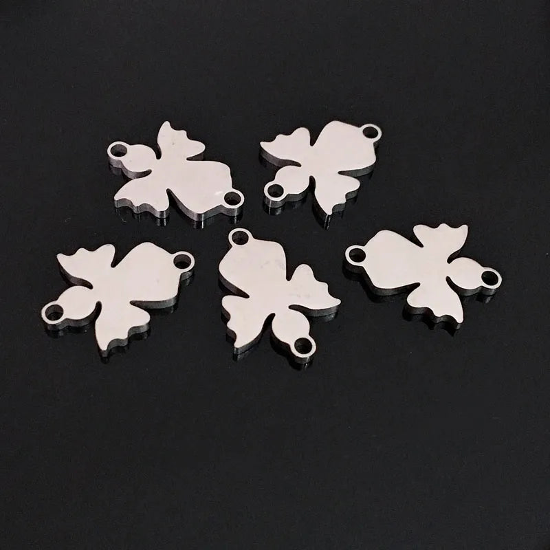 10pcs Angel Girl Stainless Steel Charm for DIY Bracelet Necklace